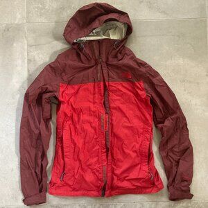 The North Face Red Hooded Men's Wind Breaker Jacket